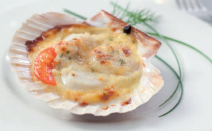 Capesante alla salsa Mornay