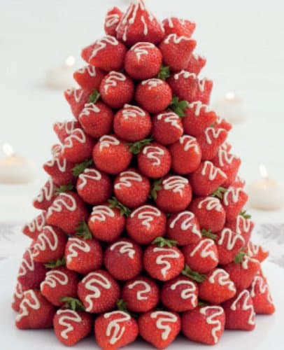 Albero di Natale con le fragole