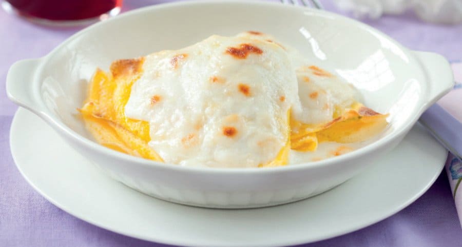 Crespelle con ricotta funghi e formaggio